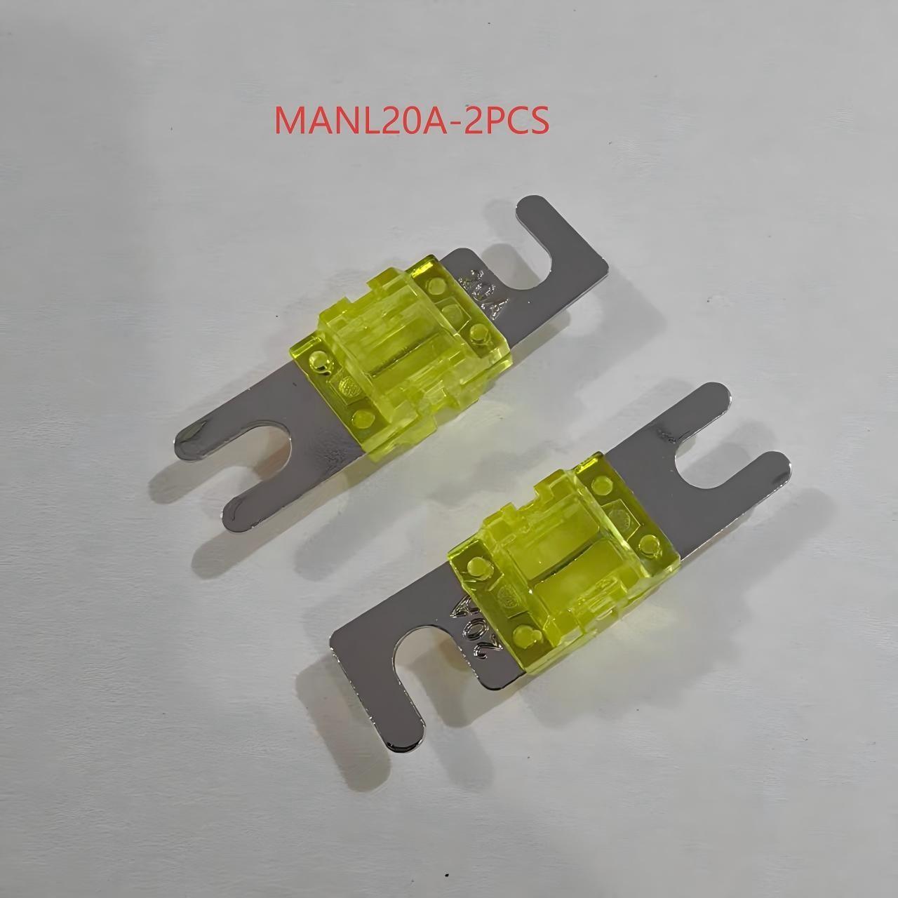 Manl Mini Fork Fuse, Nickel Plated, 18 Amp Ratings, 2 Pack, for Cars, Trucks, Boats, Motorcycles, Suvs, Replacement Parts