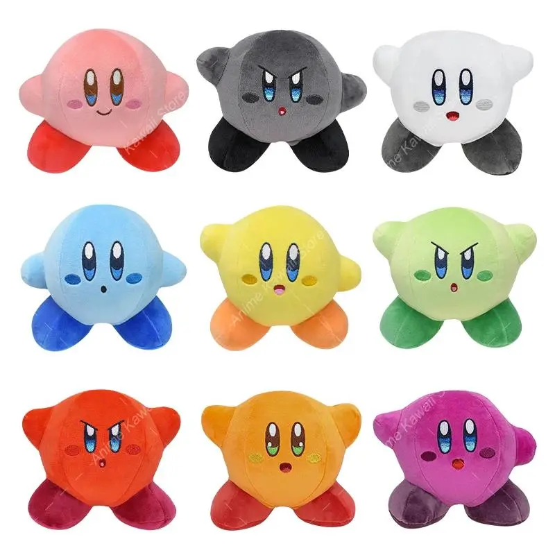 Cute Multicolor Kirby Plush Toy Kawaii Anime Star Kirby Sword Kirby Waddle Doo Elfilin Stuffed Doll Peluche Birthday Gifts