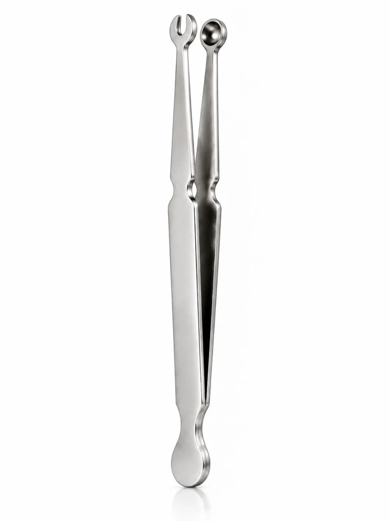 Piercing Jewelry Bead Grabber Tool, Double End Ball Holder Tweezers for Small Beads, Ear Nose Lip Stud Piercing Jewelry Helper Tool, Stainless Steel
