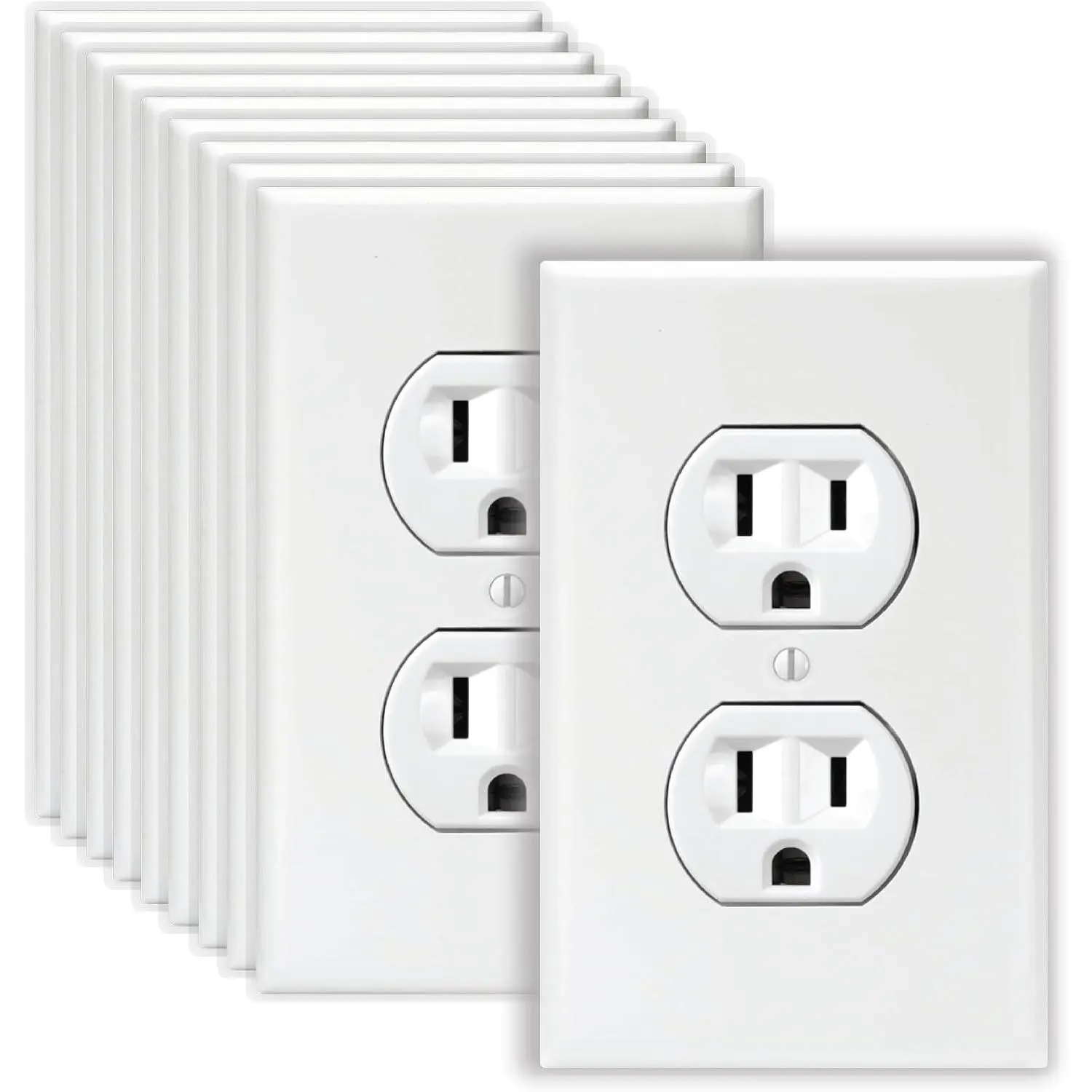 Pretend Electrical Outlet Decal Stickers 10 Pack- High-Resolution Hilariously Funny Joke Prank Power Outlet Decals, Wall Outlet Decal Gag Is Great  Office and Airport