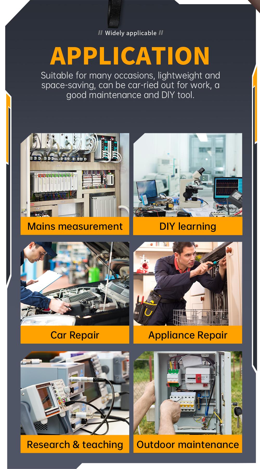 FNIRSI DSO-510 Handheld Oscilloscope/DDS Signal Generator 2 in 1  Digital Portable Automotive Oscilloscope 2.8 inch TFT  10MHz Bandwidth  48MS/s Sampling Rate  Trigger Function Auto/Nomal/Single