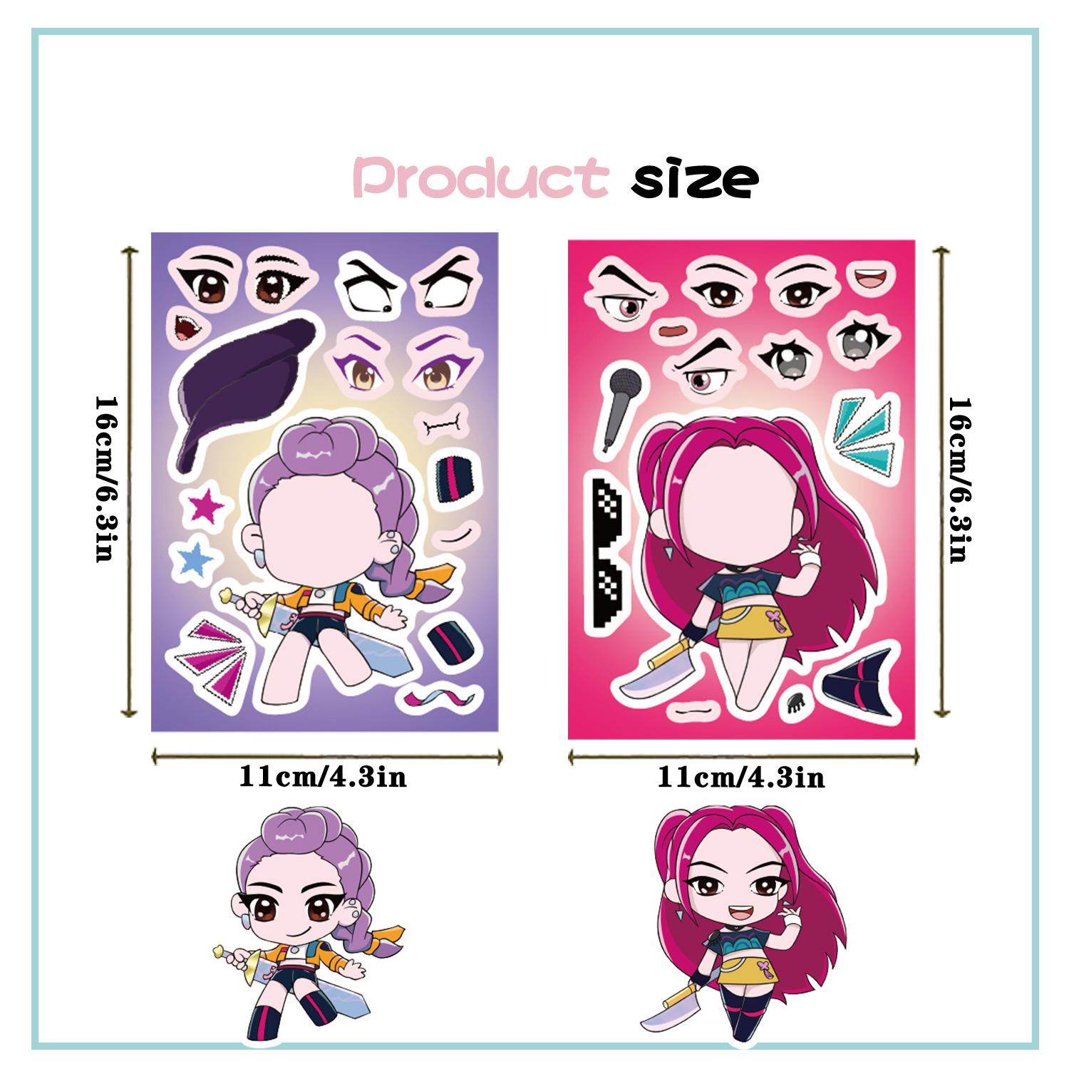 Witch Hunting Team Sticker Pack, 8Pcs Christmas Theme DIY Craft Sticker Set for Kids, Perfect Gift & Party Supplies#GLOBAL PICKS