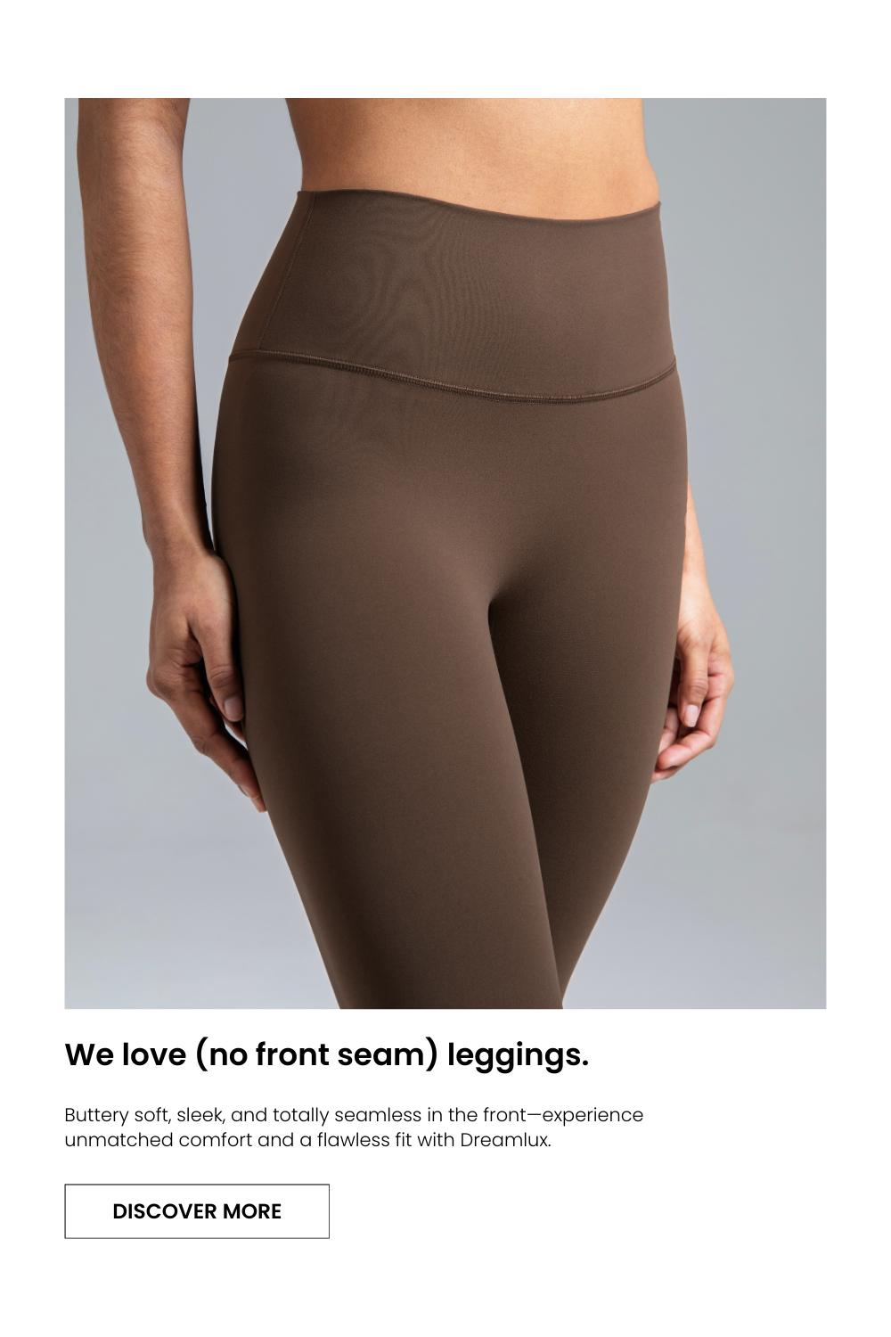 Colorfulkoala Women's No Front Seam Dreamlux High-Waisted Yoga Pants Tummy Control Athletic Workout Leggings with Inner Pocket 25"/28"