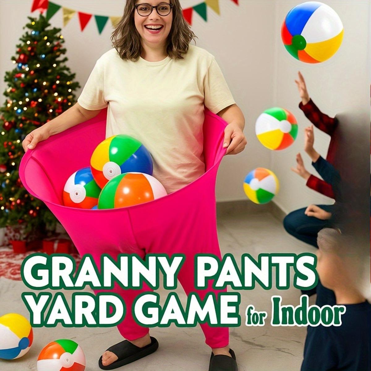 1PC Adult Plus Size Funny Granny Pants, 2026 New Colorful Printed Party Trousers for Christmas, Family Activities, Backyard Parties, Park Picnics, Beach Fun, Team Relay Games and Festive Celebrations