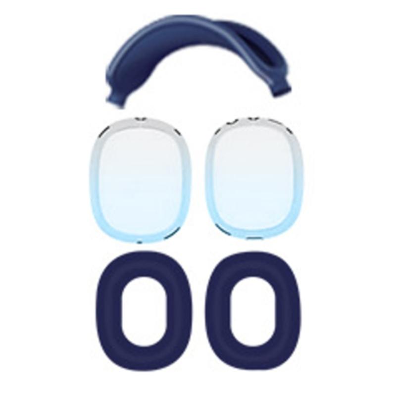 Silicone Case Cover for AirPods Max 2 Headphones,Clear Soft TPU Ear Cups Cover/Ear Pad Case Cover/Headband Cover for AirPods Max 2/1 (2026/2024/2020),Transparent Accessories for Apple AirPod Max