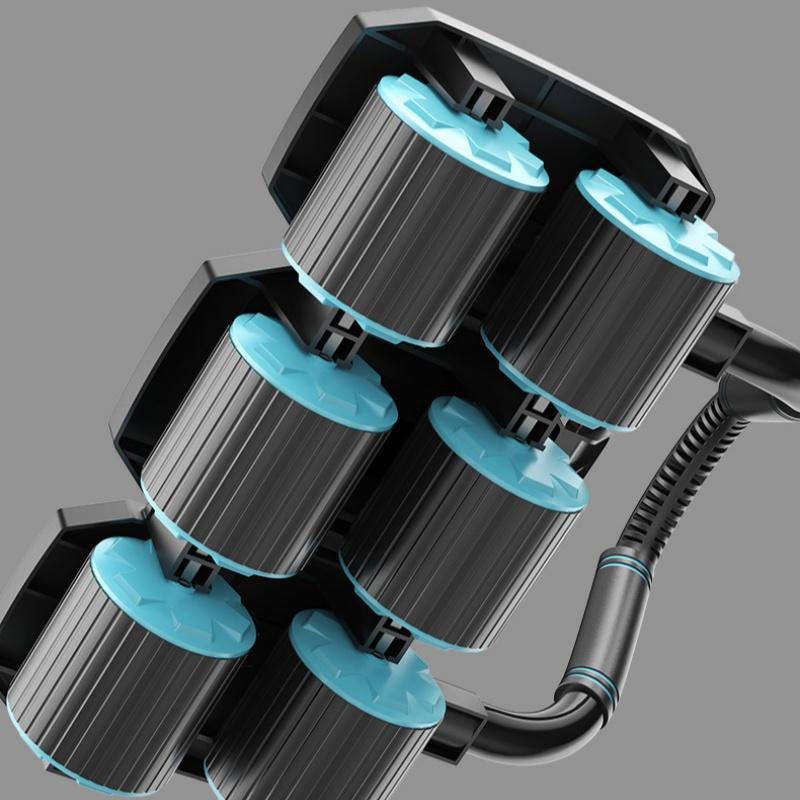 Core Ab Trainer with Elbow Support, Home Workout Equipment for Abdomen & Waist Shaping, Indoor Fitness Tool for Full Core Training, Stable Widened Anti-Tipping Wheel, Ergonomic Non-Slip Comfort Handles