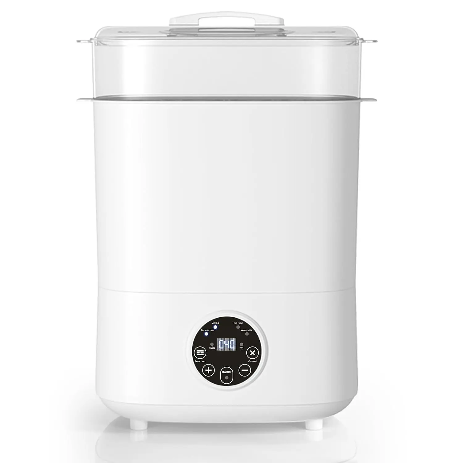 5-in-1 Large Capacity Baby Bottle Sterilizer and Dryer, 2-Layer Compact Electric Steam Sanitizer for Bottles, Pacifiers, Pump Parts(Gift)