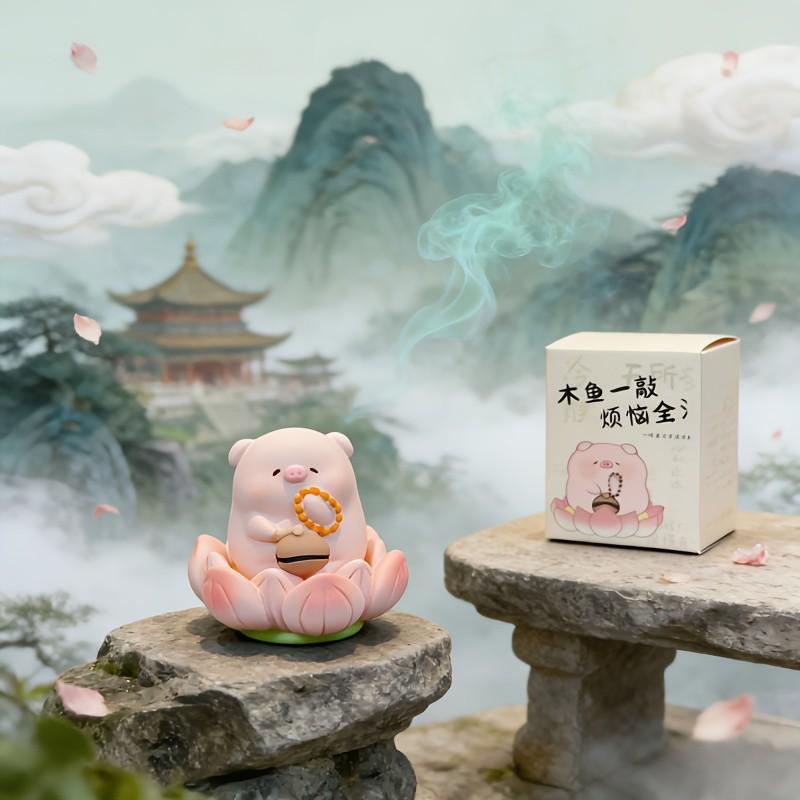 1PC Adorable Mini Pig Figurine, Super Cute Desktop Decoration for Instagram，home decor