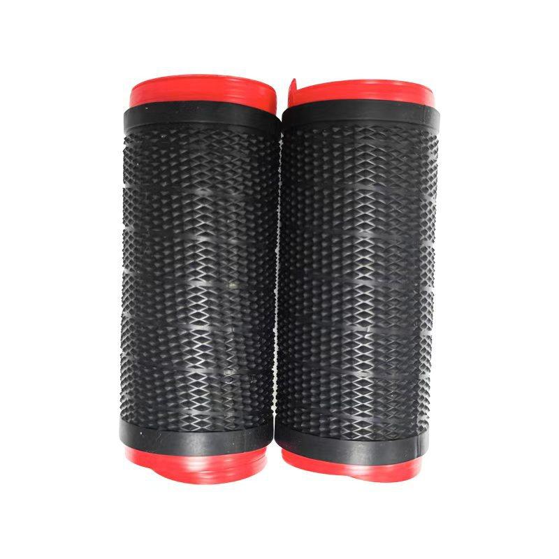 Universal Pull-Tab Silicone Handlebar Grips, Anti-Slip Wrap-Around Protective Covers, Soft Vibration-Dampening Handle Grips for Motorcycles, Scooters & Bicycles