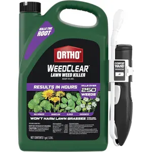 Ortho WeedClear Lawn Weed Killer Ready to Use1 with Comfort Wand - Weed Killer Spray, Kills Dandelion and Clover, For Southern Lawns, 1 gal.