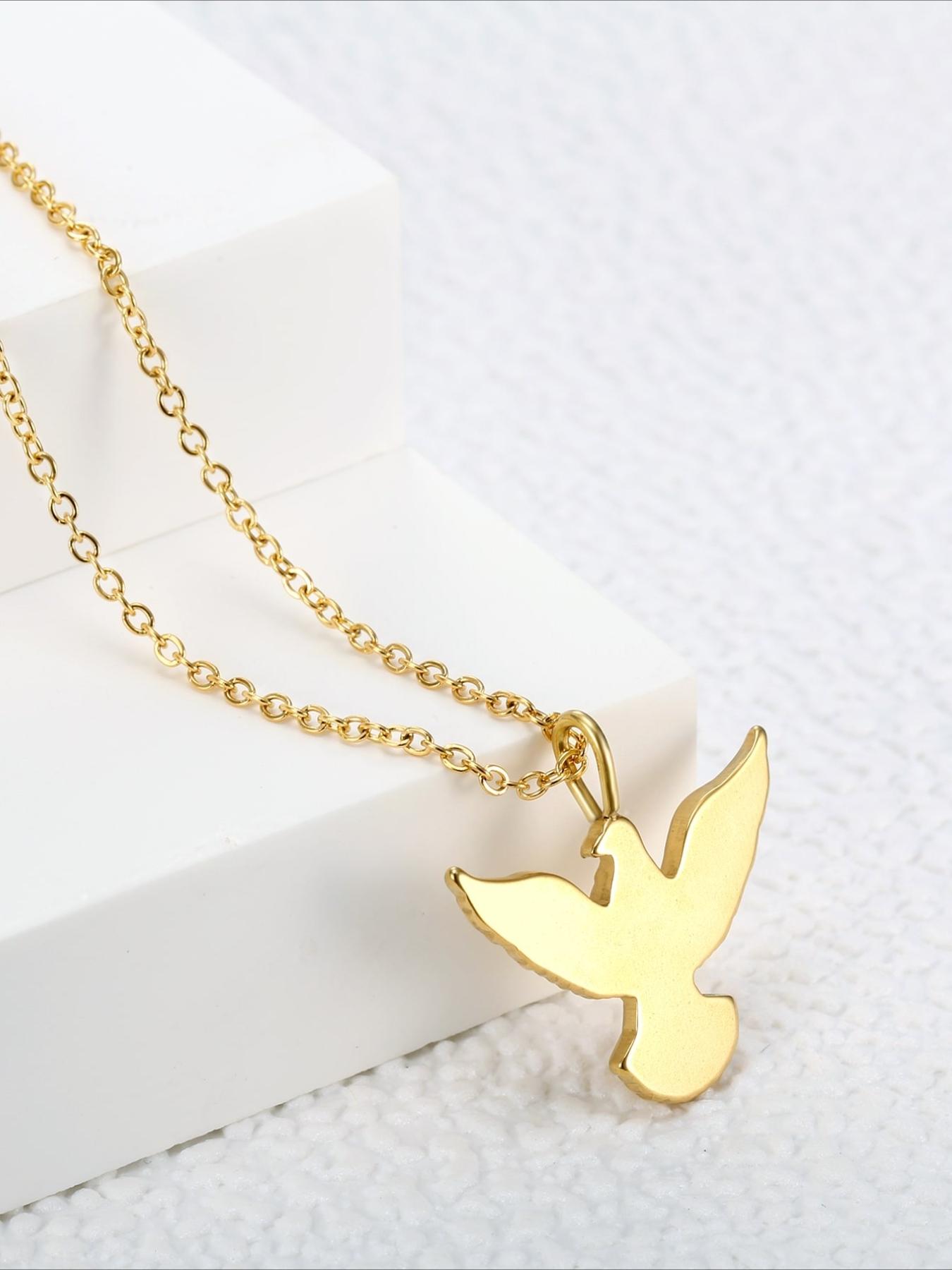 Vintage Vintage Eagle Necklace, European and American Trendy Cool Stainless Steel Accessories That Do Not Fade, Light Luxury High-end Neck Decoration