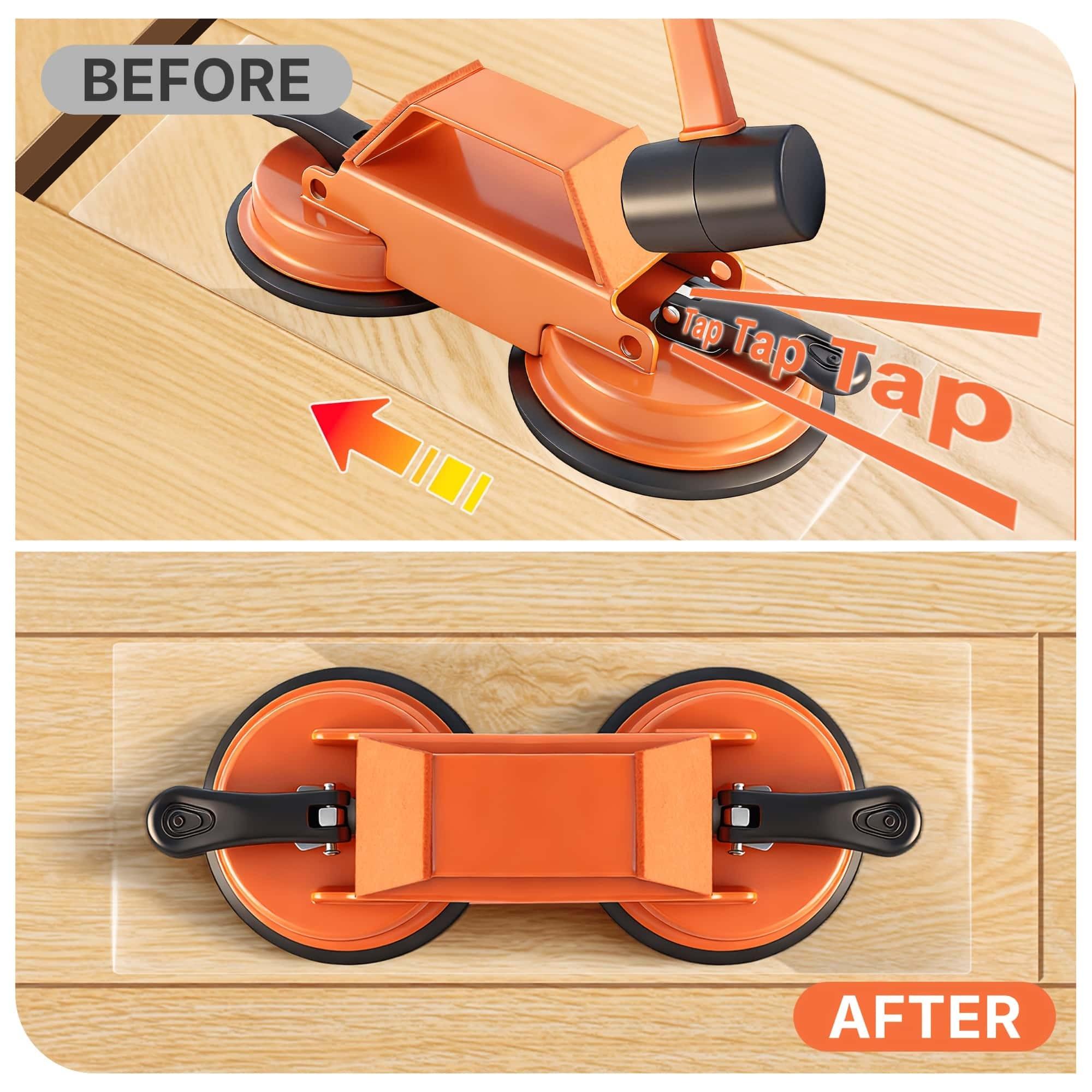 Floor Gap Repair Dual Head Suction Tool, Professional Home Tools Kit, Suitable for Flat Surfaces, Tiles, Wood, PVC, Glass Floors
