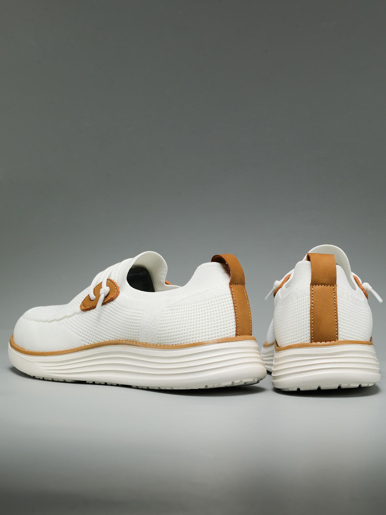 Men's Mesh Sneakers Oxfords Business Casual Walking ShoesTennis Comfortable, Lightweight Comfortable Sports Running Shoes，Knitted Mesh Breathable And Comfortable Platform Sneakers