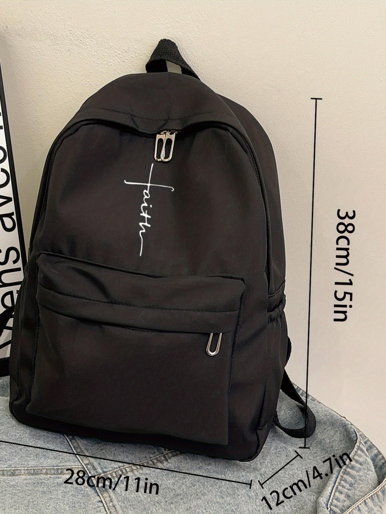 2D Cross-Print Backpack, Casual Minimalist Design, Ample Storage, Suitable for Men and Women, Everyday Use, Outings, Commuting, Travel, Travel Backpacks, Daily Backpack, Birthday Gift
