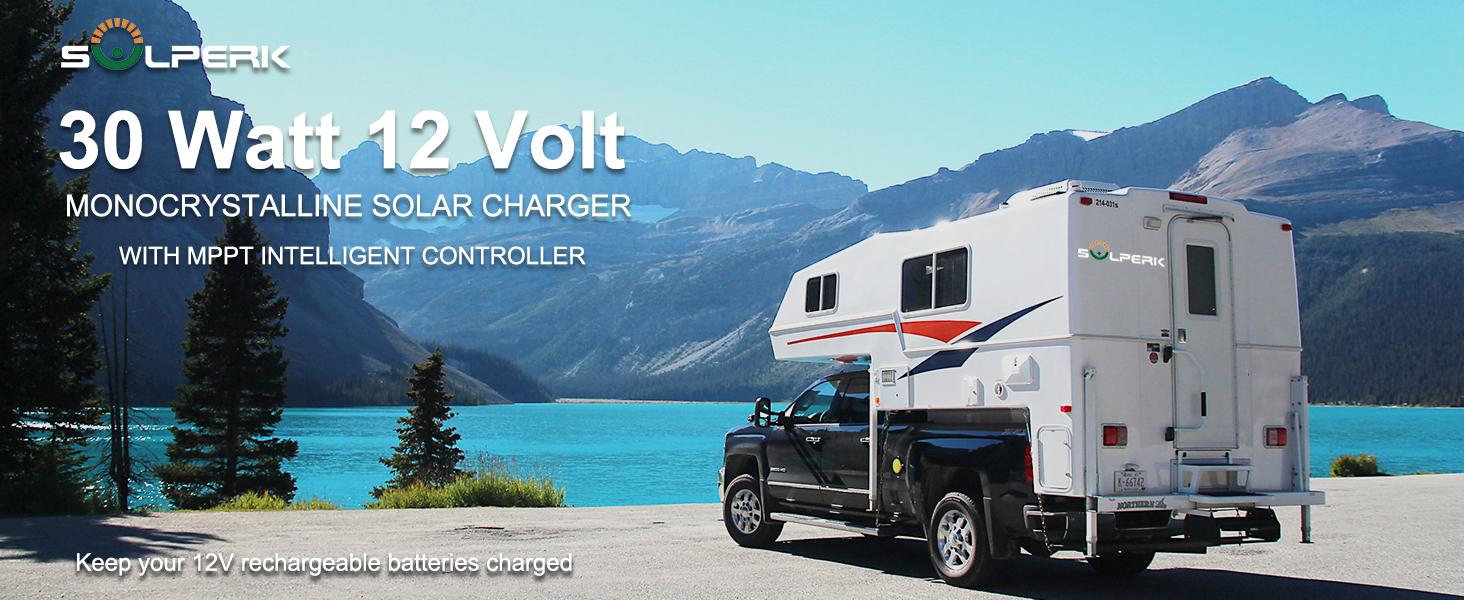 SOLPERK Solar Panel Kit 30W 12V, Solar Battery Trickle Charger Maintainer + Upgrade New Waterproof Controller + Adjustable Mount Bracket for Boat Car RV Motorcycle Marine Automotive Outdoorfun dealsforyou SOLPERK Solar Panel Kit 30W 12V, Solar Battery Trickle Charger Maintainer + Upgrade New Waterproof Controller + Adjustable Mount Bracket for Boat Car RV Motorcycle Marine Automotive Outdoorfun dealsforyou