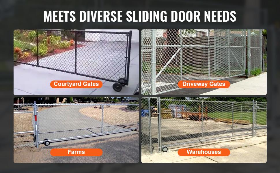 VEVOR Sliding Gate Kit, 6 Rolling Gate Hardware Kit C-type, Wheel Carrier with Two 6 Wheels Support, Heavy Duty Sliding Gate Rollers for Connect Tracks Door Frames, Sliding Gate Guide Roller, 600 lbs VEVOR Sliding Gate Kit, 6 Rolling Gate Hardware Kit C-type, Wheel Carrier with Two 6 Wheels Support, Heavy Duty Sliding Gate Rollers for Connect Tracks Door Frames, Sliding Gate Guide Roller, 600 lbs