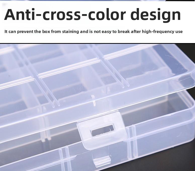 24 Grids /12 Grids Plastic Storage Box, Fixed Compartment Organizer, Bead Storage Container, Nail Art Supply Box 24 Grids /12 Grids Plastic Storage Box, Fixed Compartment Organizer, Bead Storage Container, Nail Art Supply Box