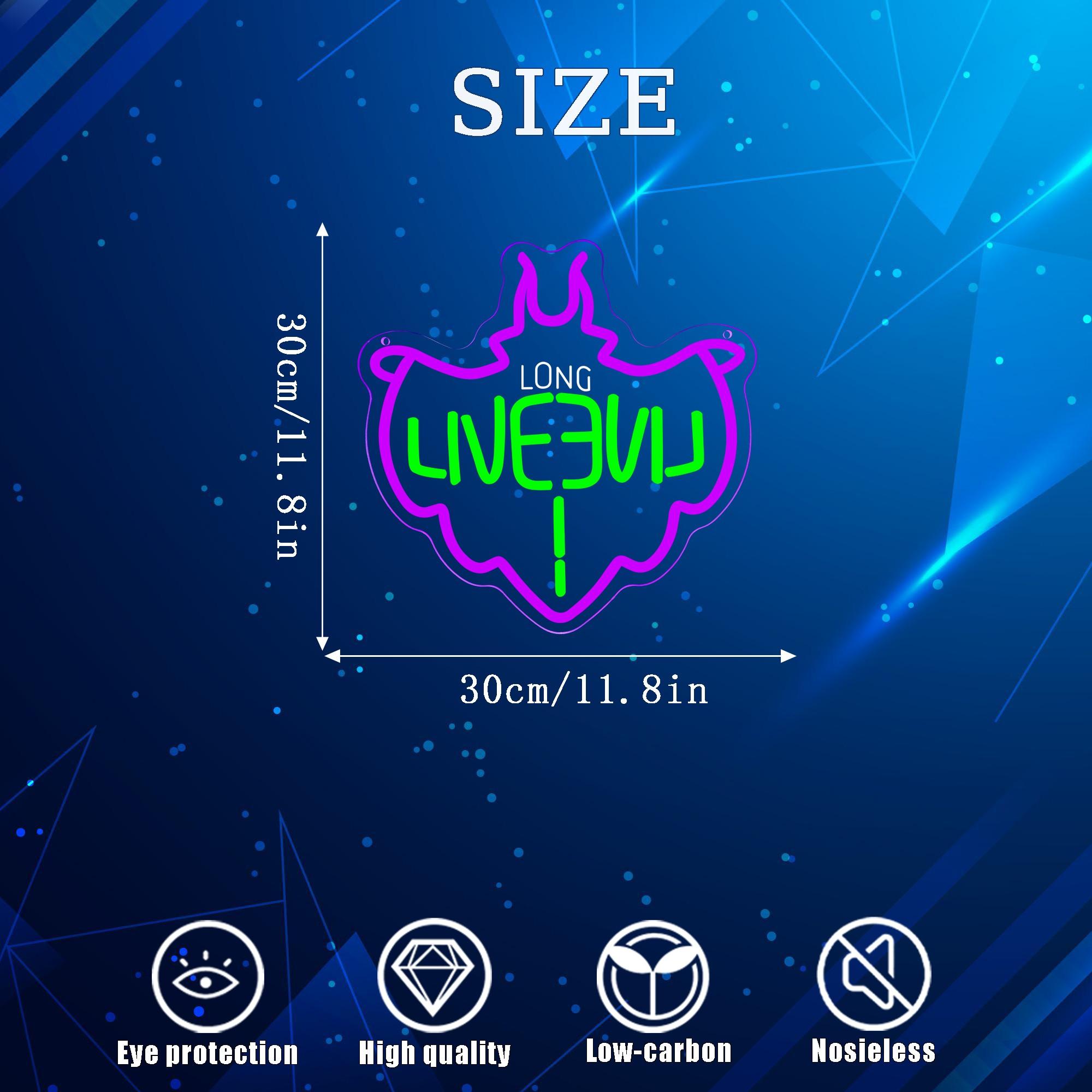 1pc Descendants Neon Sign, LED Descendants Neon Signs for Wall and Room , USB Neon Night Light for Game Room Bedroom Birthday Wedding Party Gifts