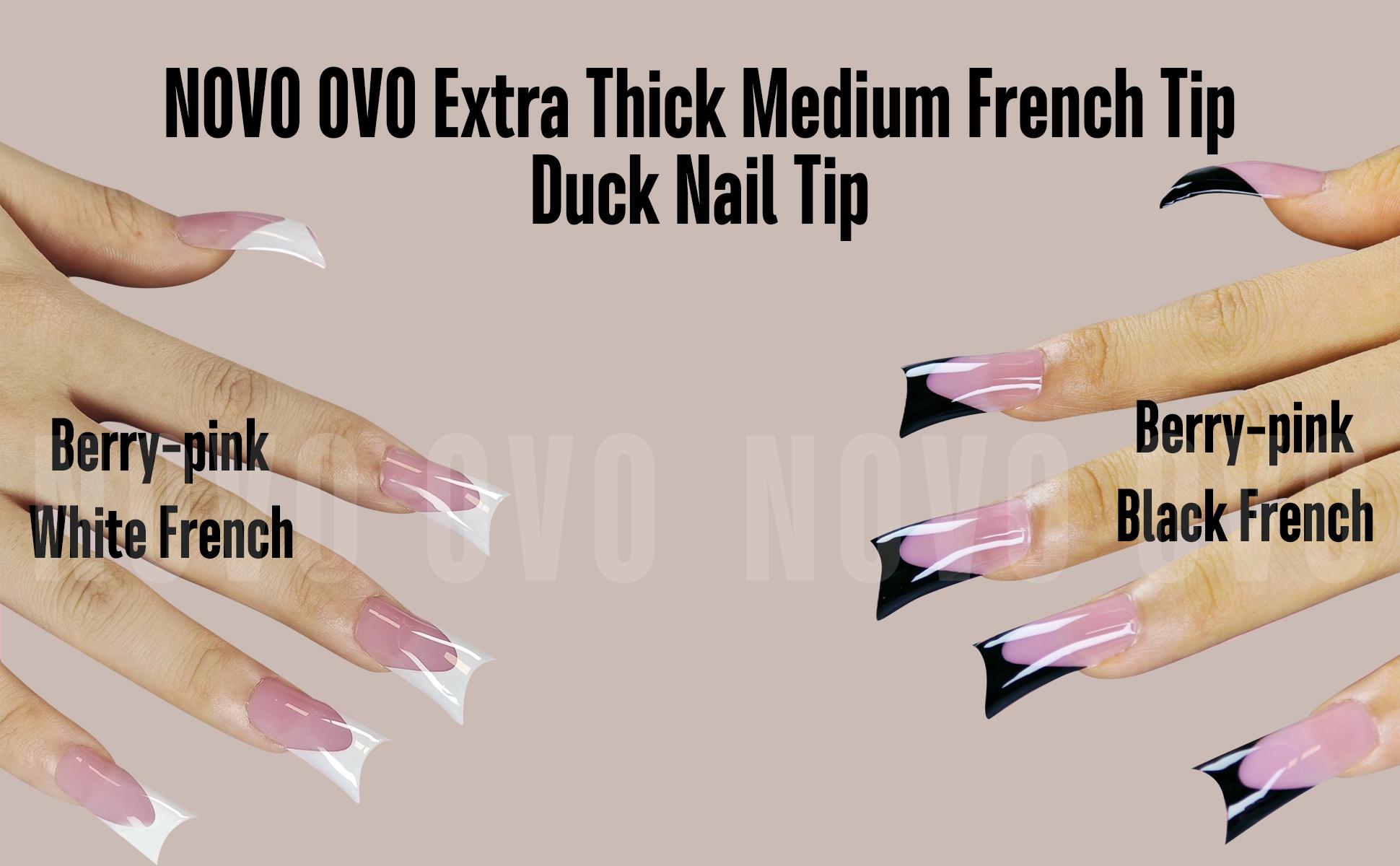 NOVO OVO White French Tip Duck Feet Nail Tips Full Cover for Press on Acrylic with Moon Curve, Thick Medim Long Pre-Etched Matter Flare Wide Soft Gel Fake False Nail Extension x 15 Sizes 150 pcs【NO GLUE ,TOP COAT AND LAMP INCLUDED】 NOVO OVO White French Tip Duck Feet Nail Tips Full Cover for Press on Acrylic with Moon Curve, Thick Medim Long Pre-Etched Matter Flare Wide Soft Gel Fake False Nail Extension x 15 Sizes 150 pcs【NO GLUE ,TOP COAT AND LAMP INCLUDED】