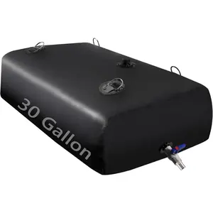 Water Tank, Water Storage Bladder, Portable Water Tank, Water Bladder Tank, Large Water Storage, Water Storage Containers for Camping, Garden, Emergency Water Storage Black