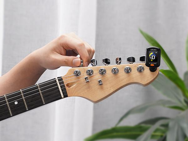 LEKATO Guitar Tuner, LCD Color Screen Clip On for Acoustic Electric Guitar Bass,Ukulele Violin,Chromatic Tuning Modes,Rechargeable Digital Tuner for Stringed Instruments LEKATO Guitar Tuner, LCD Color Screen Clip On for Acoustic Electric Guitar Bass,Ukulele Violin,Chromatic Tuning Modes,Rechargeable Digital Tuner for Stringed Instruments