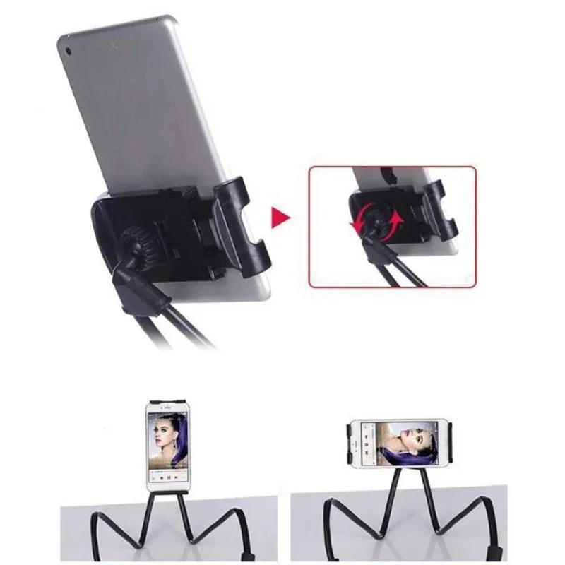 Adjustable height phone holder, neck mount, lazy phone holder accessory, 360-degree adjustable phone holder