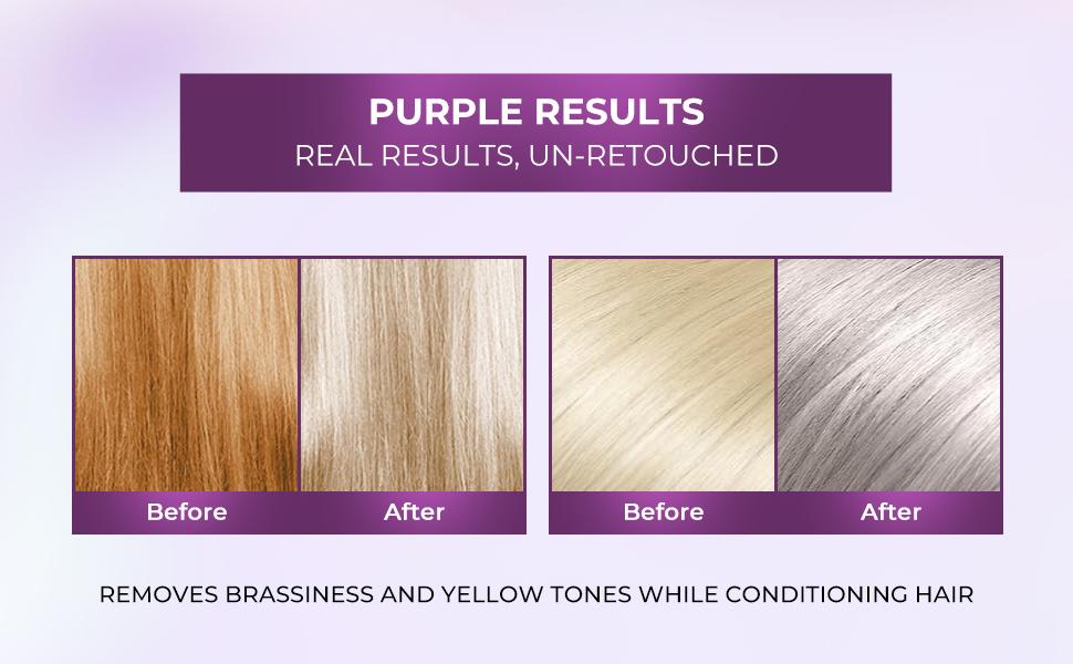 Karseell maca power Purple Hair Mask and Purple Shampoo Set, Neutralizes Brass & Yellow Tones for Blonde, Gray, Silver Color Treated Hair, 2 x 16.9floz Haircare Silky Smooth Moisturizing Uv