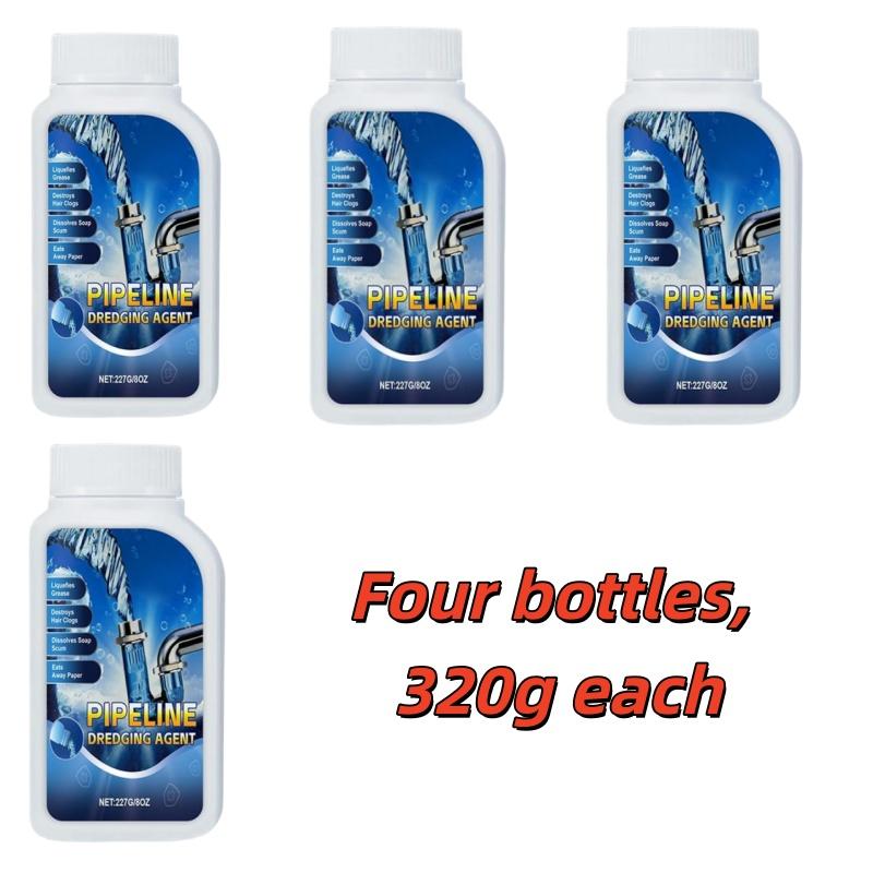 Strong Drain Cleaner for Kitchen, Fast Acting Drain Clog Remover, Powerful Grease Dissolver for Bathroom, Pipe Cleaning Solution for Homeowner