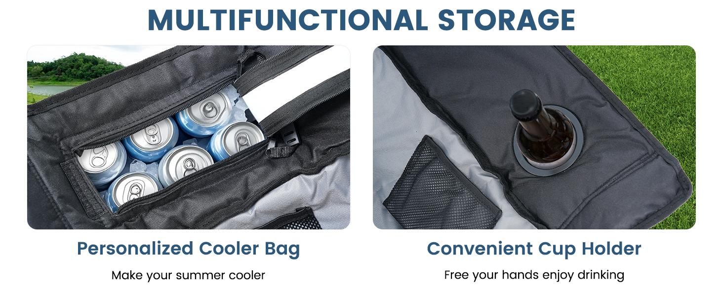 Lilypelle Oversized Rocking Chair for Camping & Patio – Fully Padded, High Back, Cup Holder, Cooler Bag – Heavy Duty Folding Recliner for Adults, 400lbs Lilypelle Oversized Rocking Chair for Camping & Patio – Fully Padded, High Back, Cup Holder, Cooler Bag – Heavy Duty Folding Recliner for Adults, 400lbs