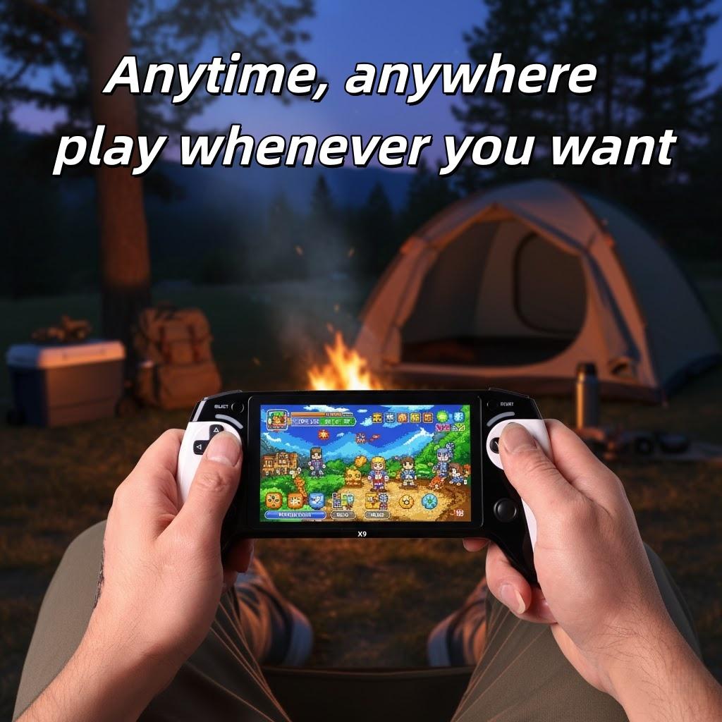 X9 Handheld Game Console, Wireless Portable Console, Digital Console, 5.5 Inch HD Screen, Retro Gaming, Home Relaxation, Friend Gathering, Christmas Gift, Valentine's Day Present