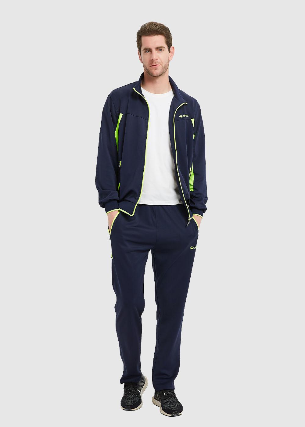 TBMPOY Men's Athletic Tracksuit Full Zip Warm Jogging Sweat Suits