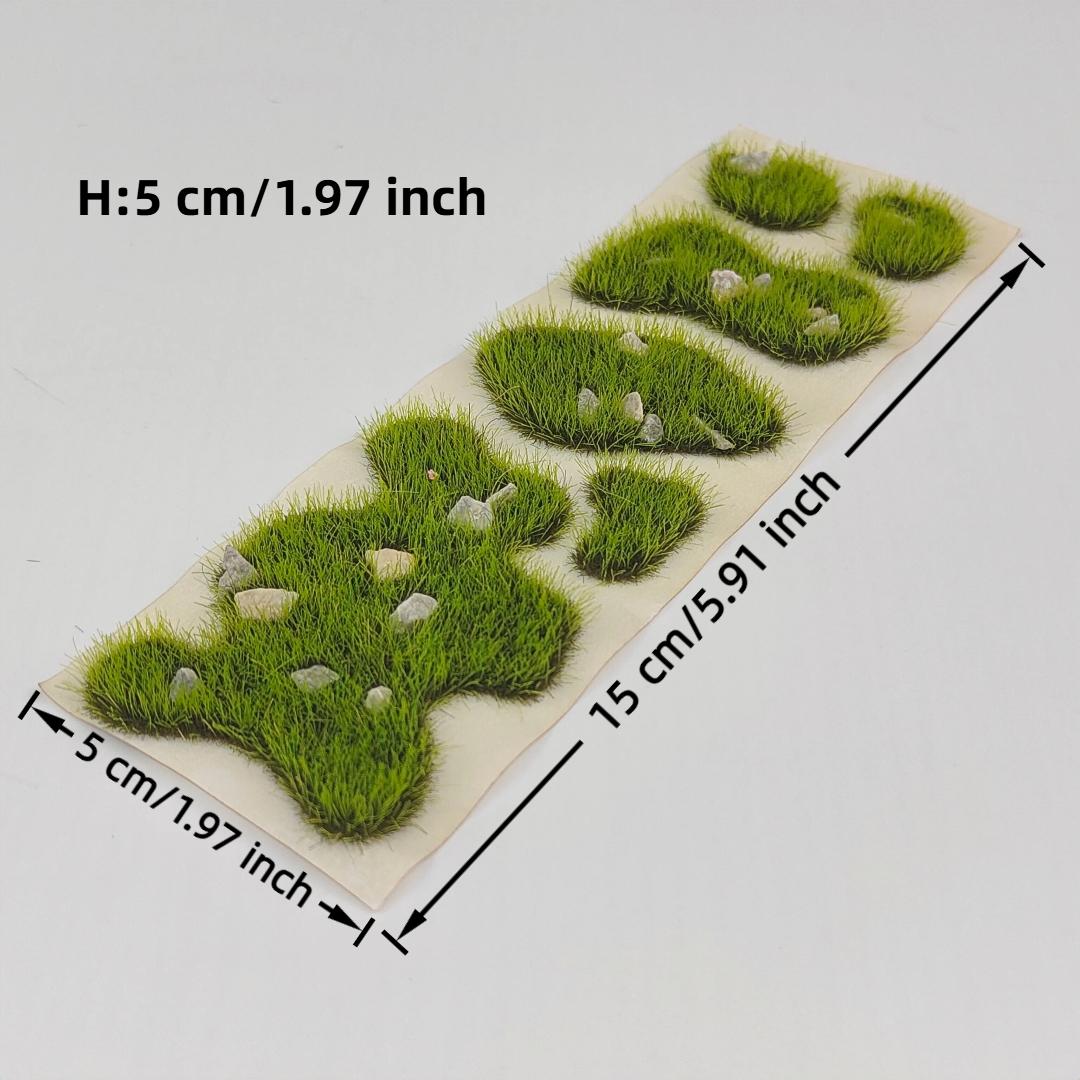 Self-Adhesive Static Grass Sheets, Multi-Sized Model Scenery Grass Mats, Ideal for Train Models, 3D Models, Railway Layouts, Tabletop Rpgs, Artificial Faux Plants