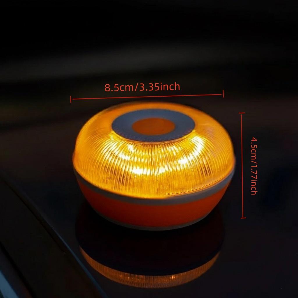 V16 Spain Flashing LED Emergency Light USB Rechargeable Magnetic Induction Auto Strobe Flashing Warning Light Help Flash Safety Signal Lamp