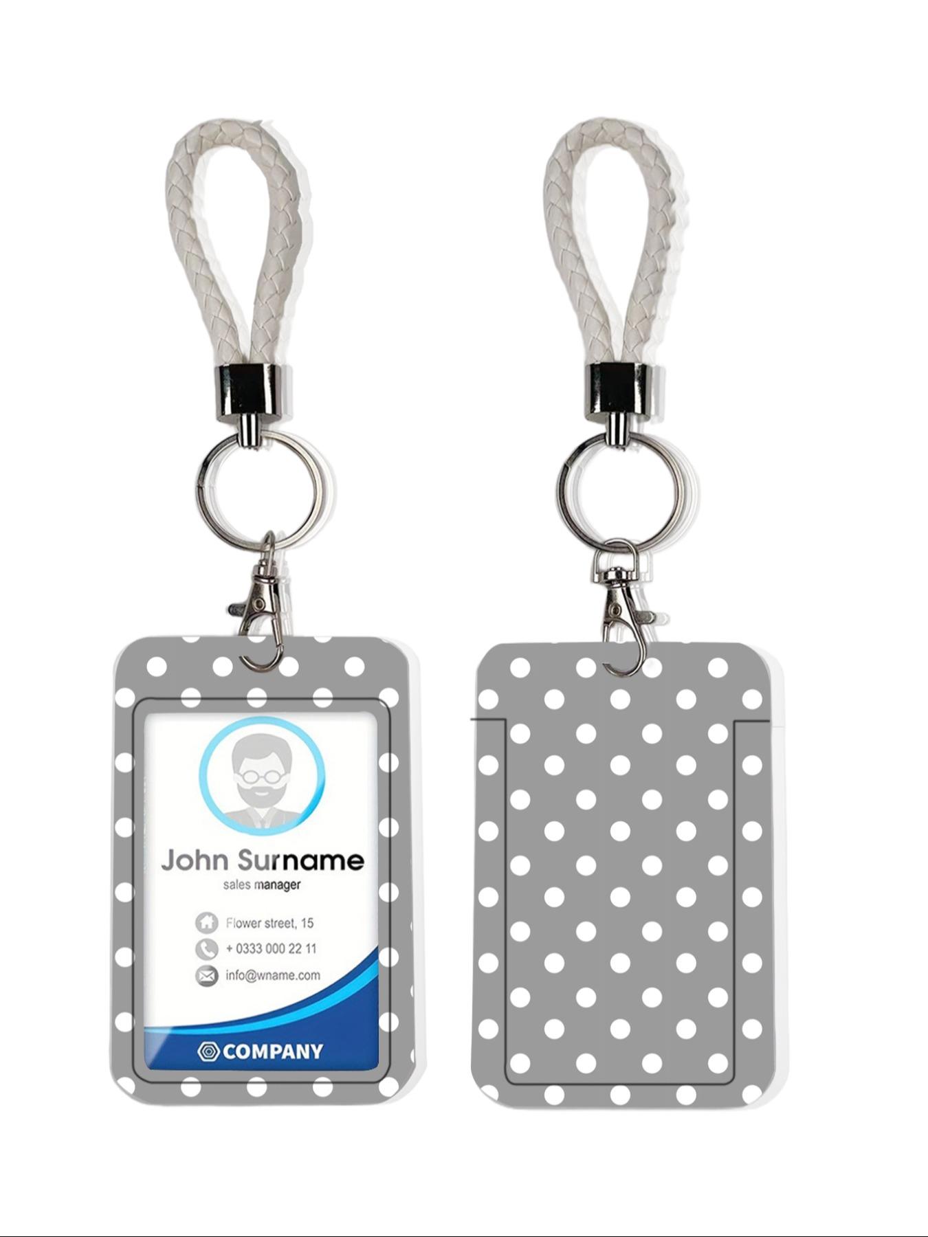 Polka Dot Pattern Bag Charm Keychain Pendant, Compatible with Airline Tags Wallets, Perfect Gift for Bags & Backpacks, Casual Style