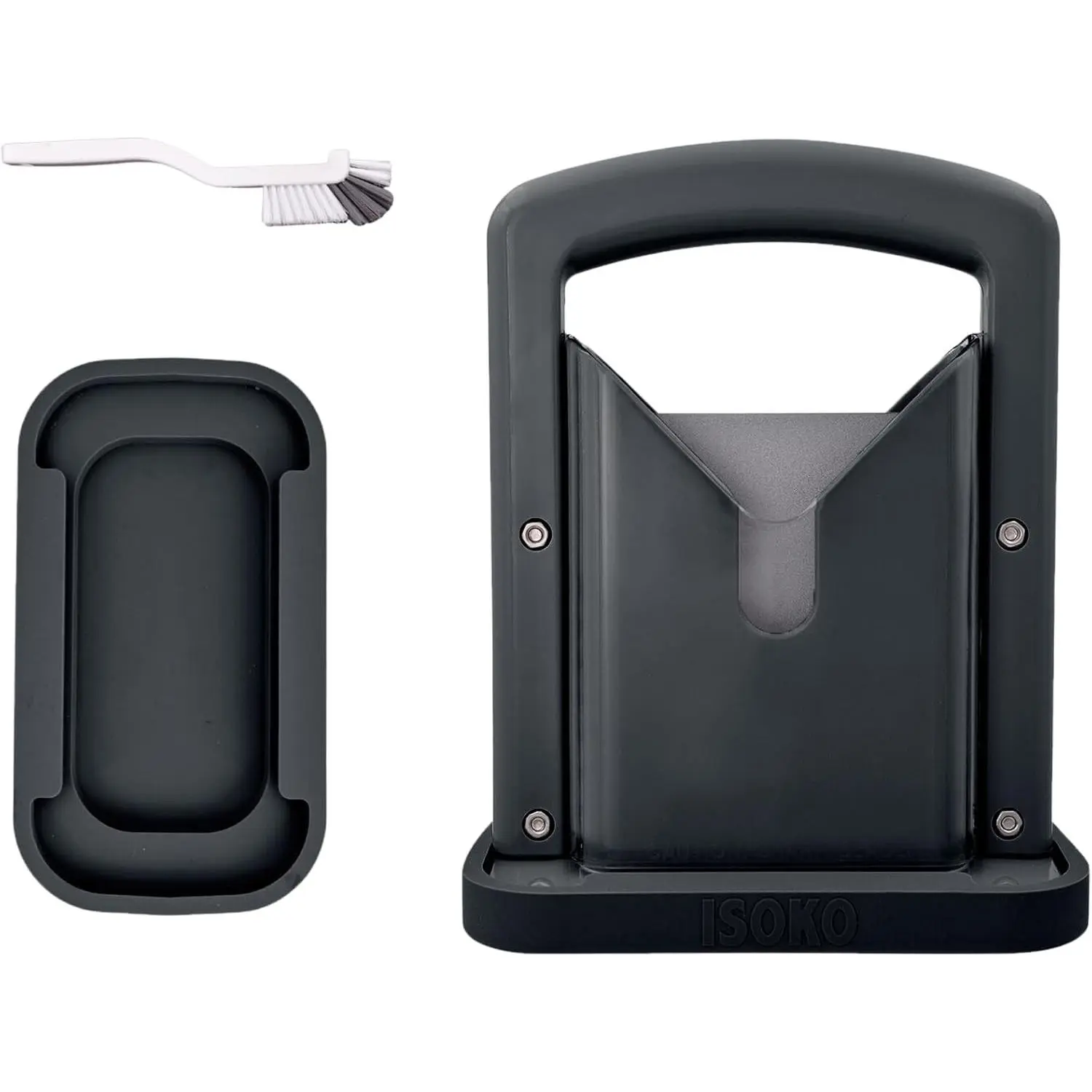 Bagel Slicer - Premium Stainless Steel Bagel cutter, with Smooth Guillotine and Non-Slip Silicone Base for Perfect Slices Every Time for the better bagel experience. Black