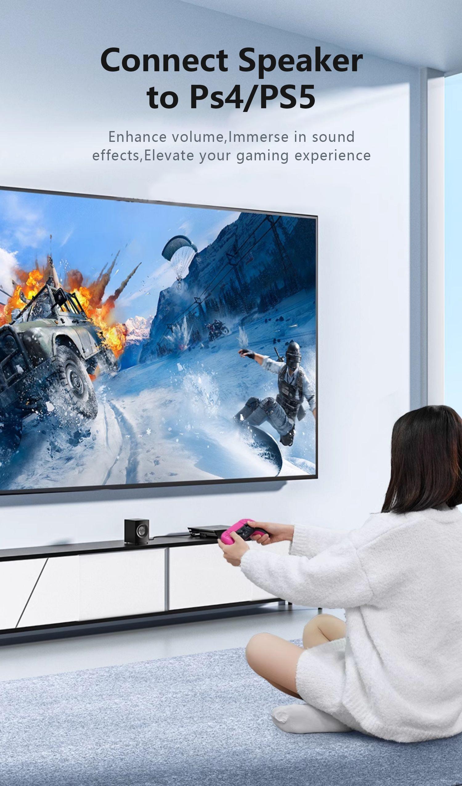 SUNKANDI USB to Audio Jack Sound Card Adapter with 3.5mm Headphone and Microphone USB to Aux 3.5mm External Audio Converter for Windows Mac Linux PC Laptops Desktops PS5 Switch 2