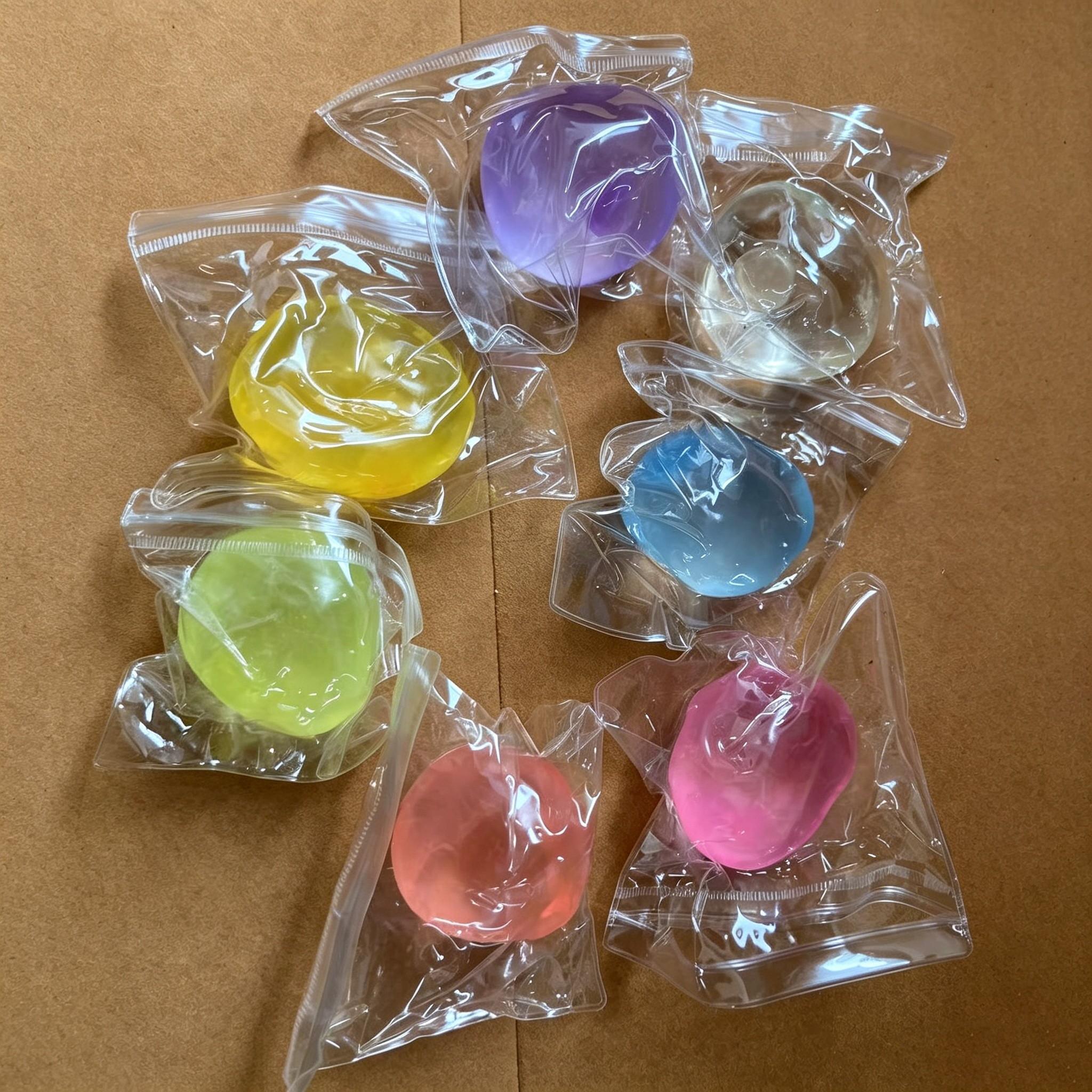 1 Count Coconut Oil Squishy Stress Ball,Shapeable No Rebound Stress Relief Ball Coconut Oil Handmade Squeezing Ball, Anxiety Relief Toy, Fidget Toy