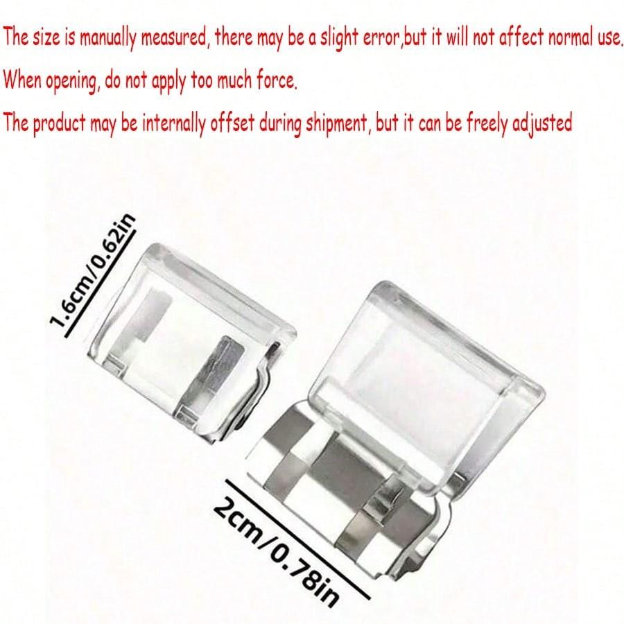 4pcs/8pcs/12pcs Pants Leg Shorteners with Hidden Clips, Waterproof, Durable, Portable, Prevents Dragging, Suitable for Jeans and Regular Pants