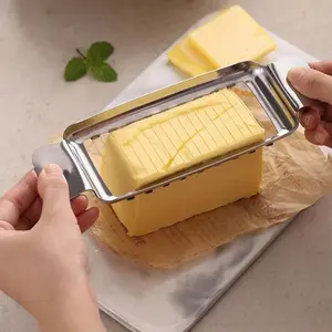 Stainless Steel Wire Cheese Cutter, Manual Butter Cheese Slicer, Non-Stick Blade, Precision Cutting, Kitchen Stress Relief Tool, Kitchenware, Utensils, Home