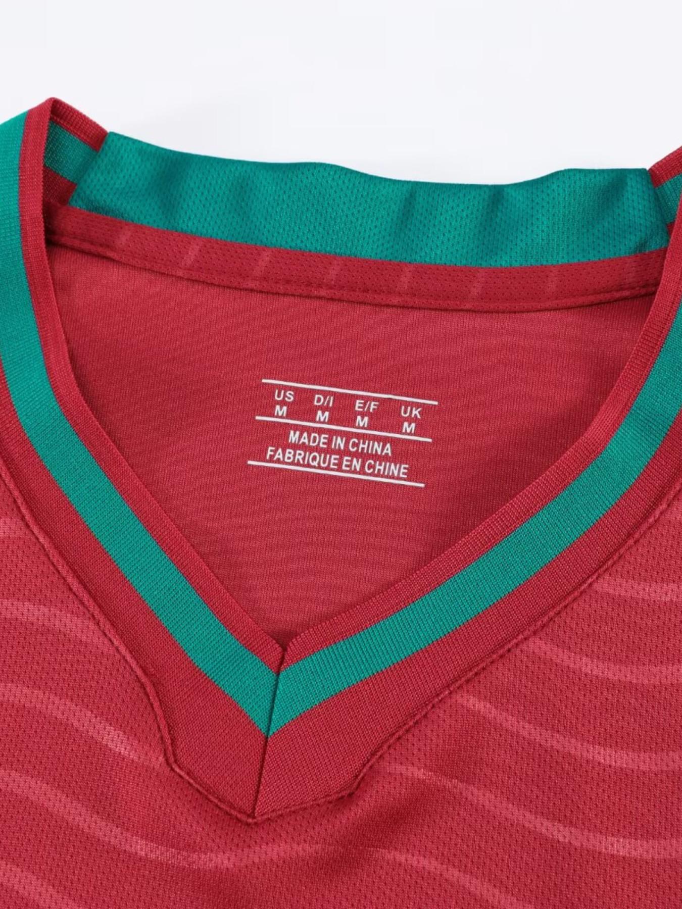 26-27 New Football Kit Set, Ronaldo Fan Gear, Men's Sports, Short Sleeve Shirt & Shorts, Training & Match Wear, All Seasons