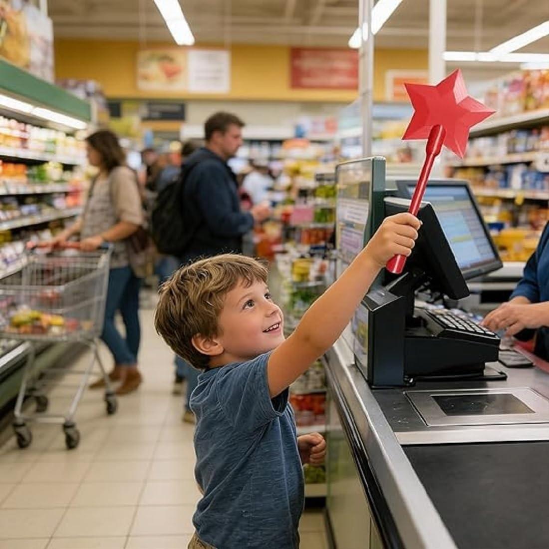 3D Printed Magic Wand Payment Device, Touch-To-Pay Credit Card Wand, Starlight Non-Contact Payment Card Holder, Convenient and Stylish