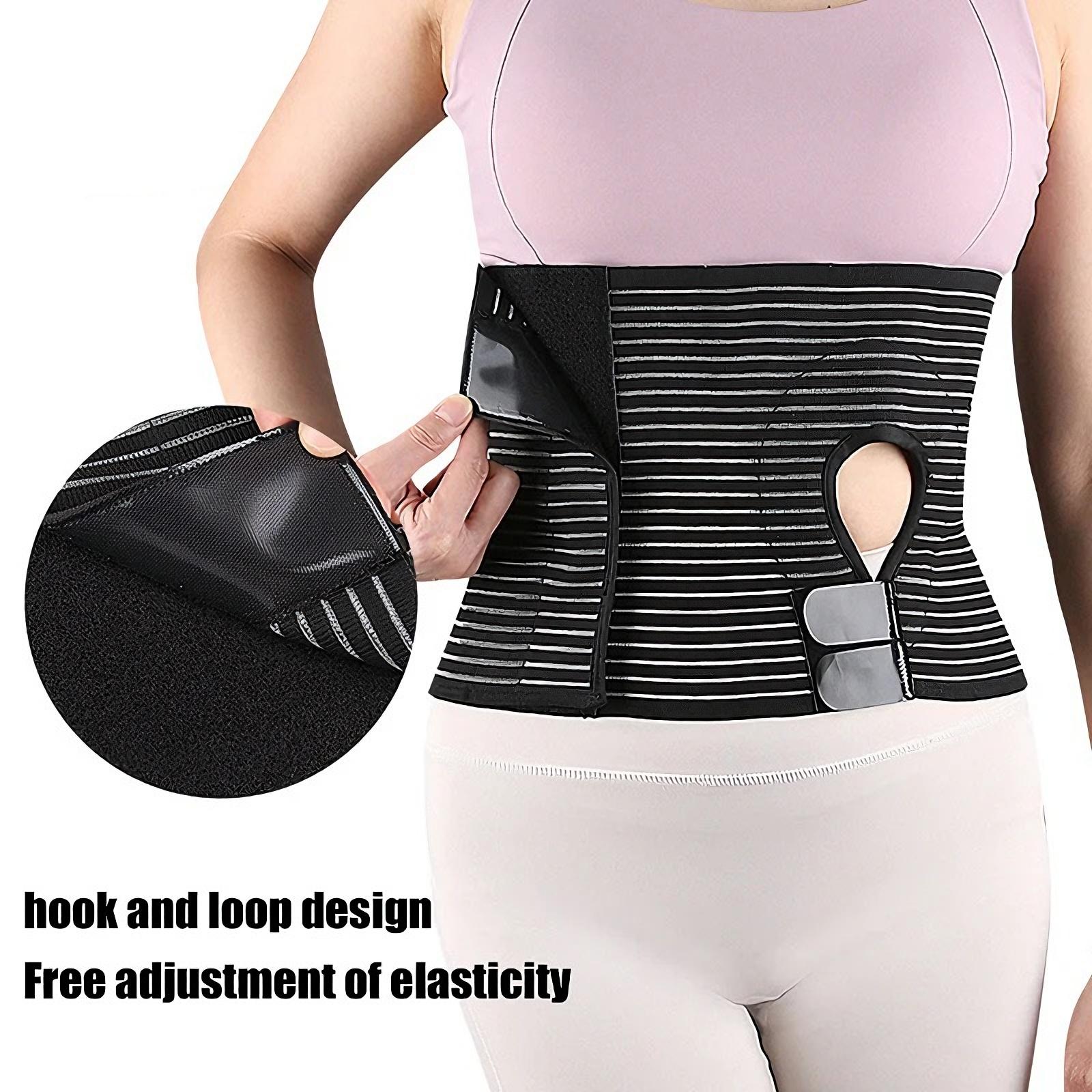 Ostomy Support Belt Adjustable Abdominal Binder for Colostomy Ileostomy Stoma Care, Elastic Waist Belt  Breathable Hernia Support Brace for Postoperative Care & Daily Comfort