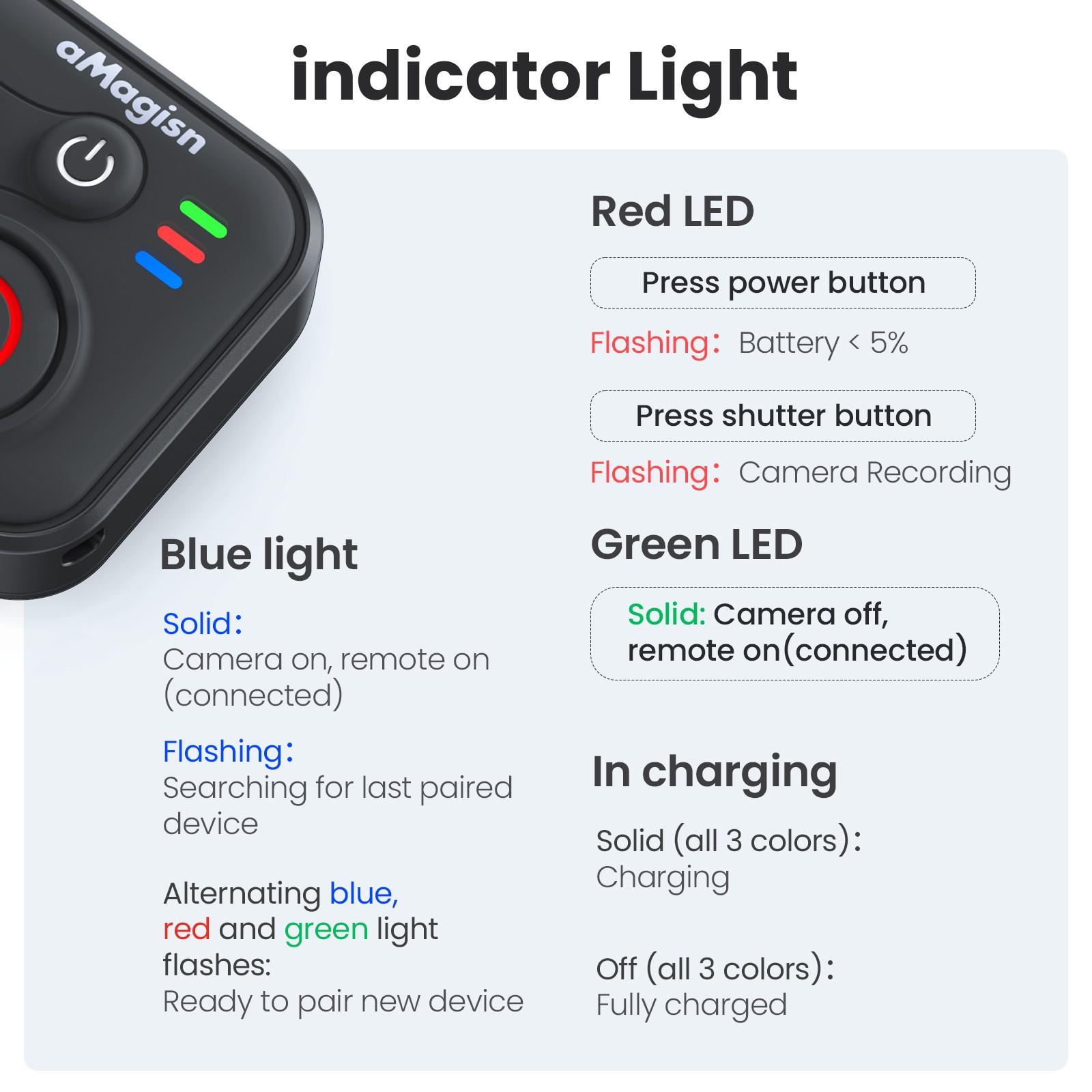 Bluetooth-compatible Remote Controller for Dji Osmo 360 Action Camera 6 5 Pro 4, Wireless Photography Accessory for Outdoor Shooting