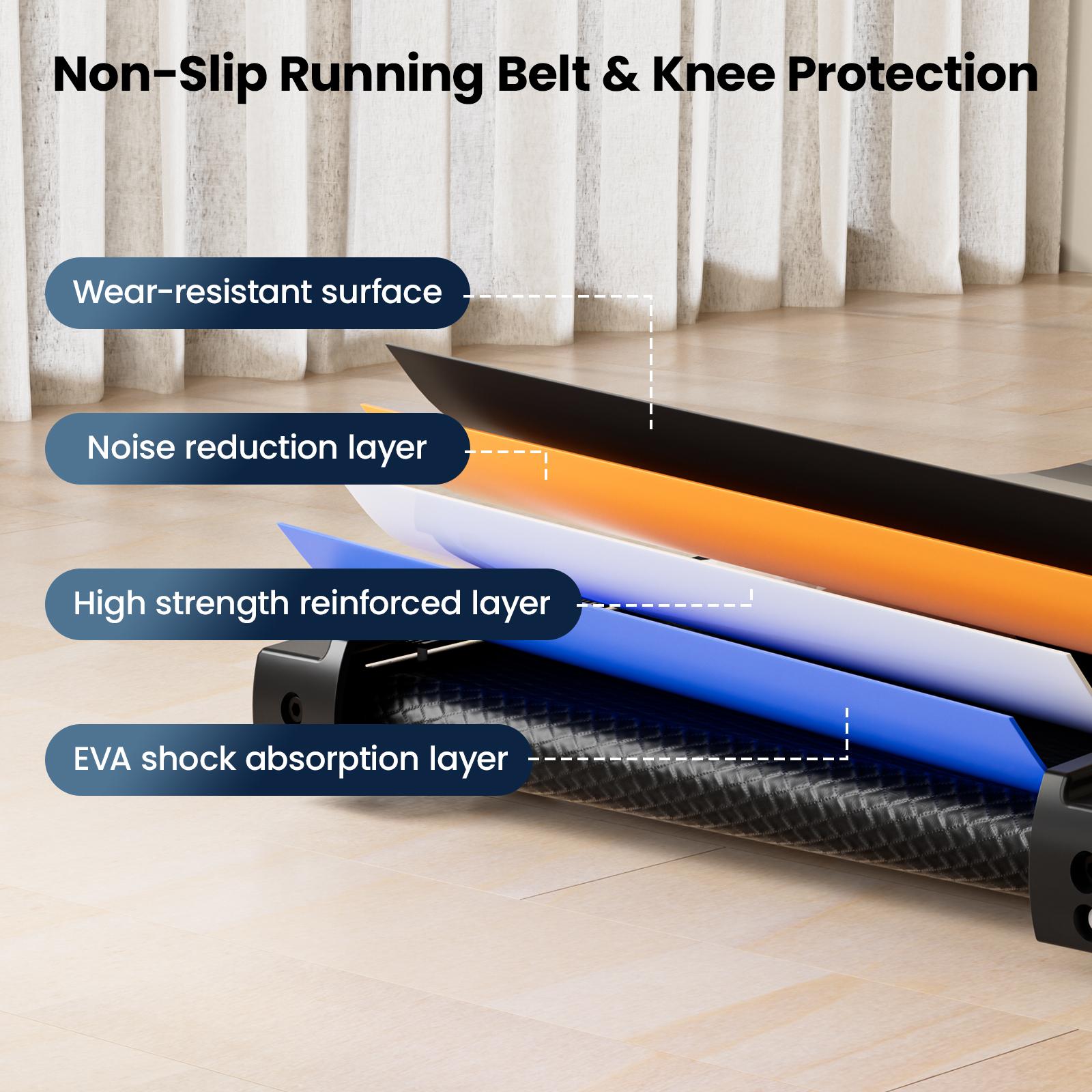 [New Arrival Adjustable Incline]Electric Folding Treadmill with Handrail, Low-Noise Motor – 265lbs Weight Capacity Spacious Belt Walking Pad, Dual Shock Absorption, Remote Control & Wheels for Easy Moving – Includes Free Resistance Bands and Remote