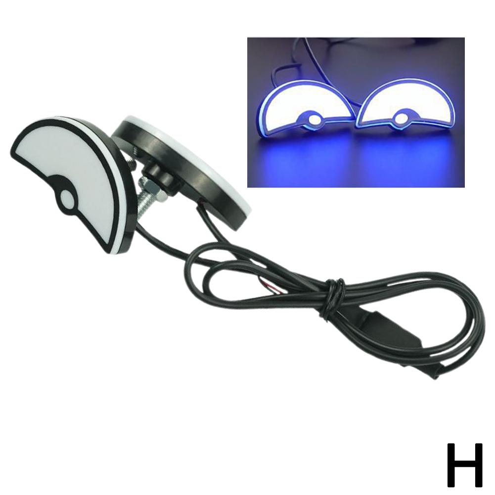 Universal Motorcycle LED Devil'Eyes Lights Demon Eyes Headlight Motorcycle Mini Projector Lens Lamp Car Decoration Lights