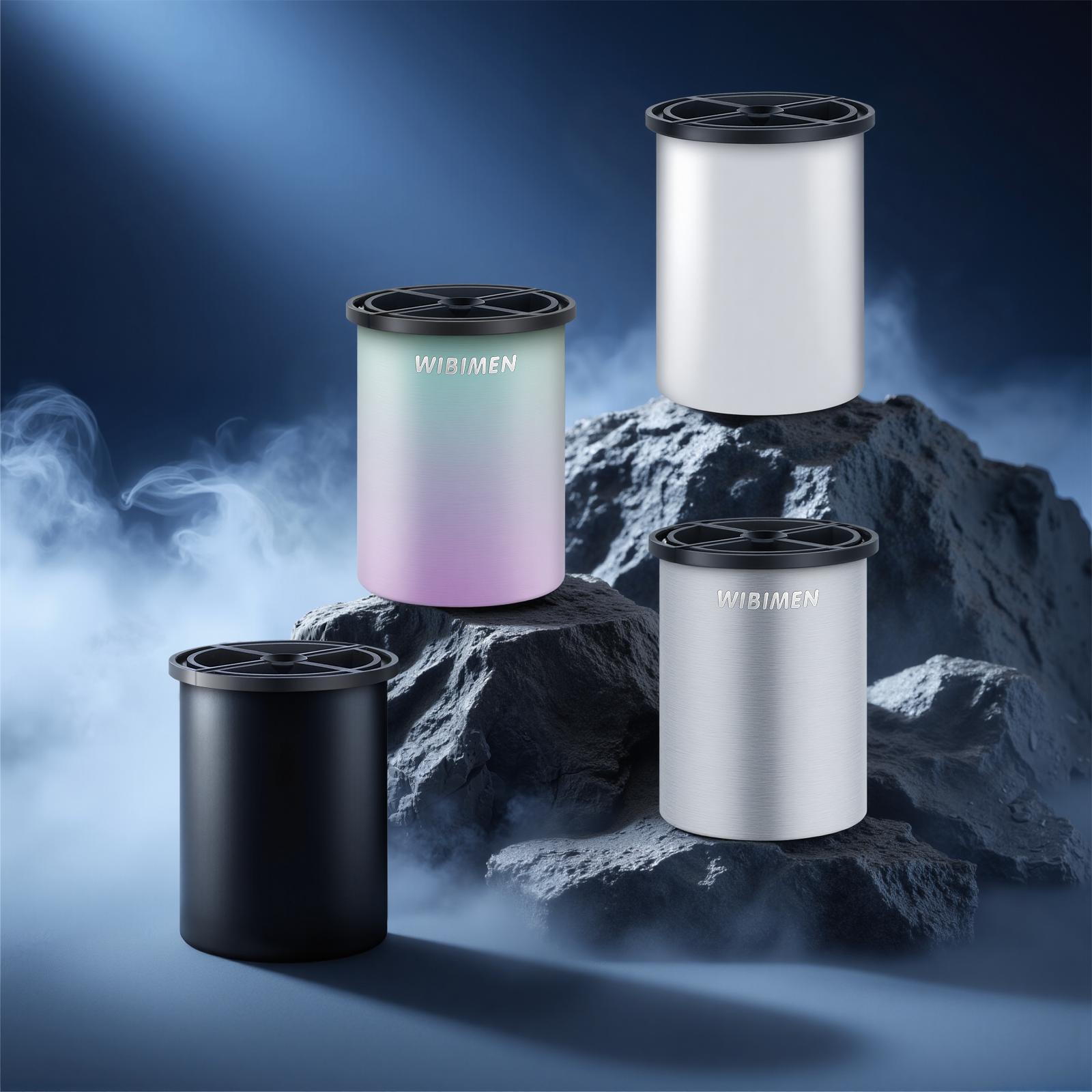 WIBIMEN Crystal Clear Ice Ball Maker - Stainless Steel Reusable Mold for Whiskey & Cocktails