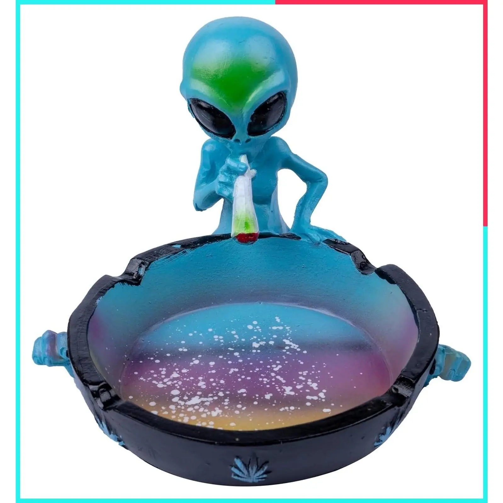 Cool Alien Fantasy Cigarette Ashtray, Unique Outdoor Home Office Decor Gift Ornament