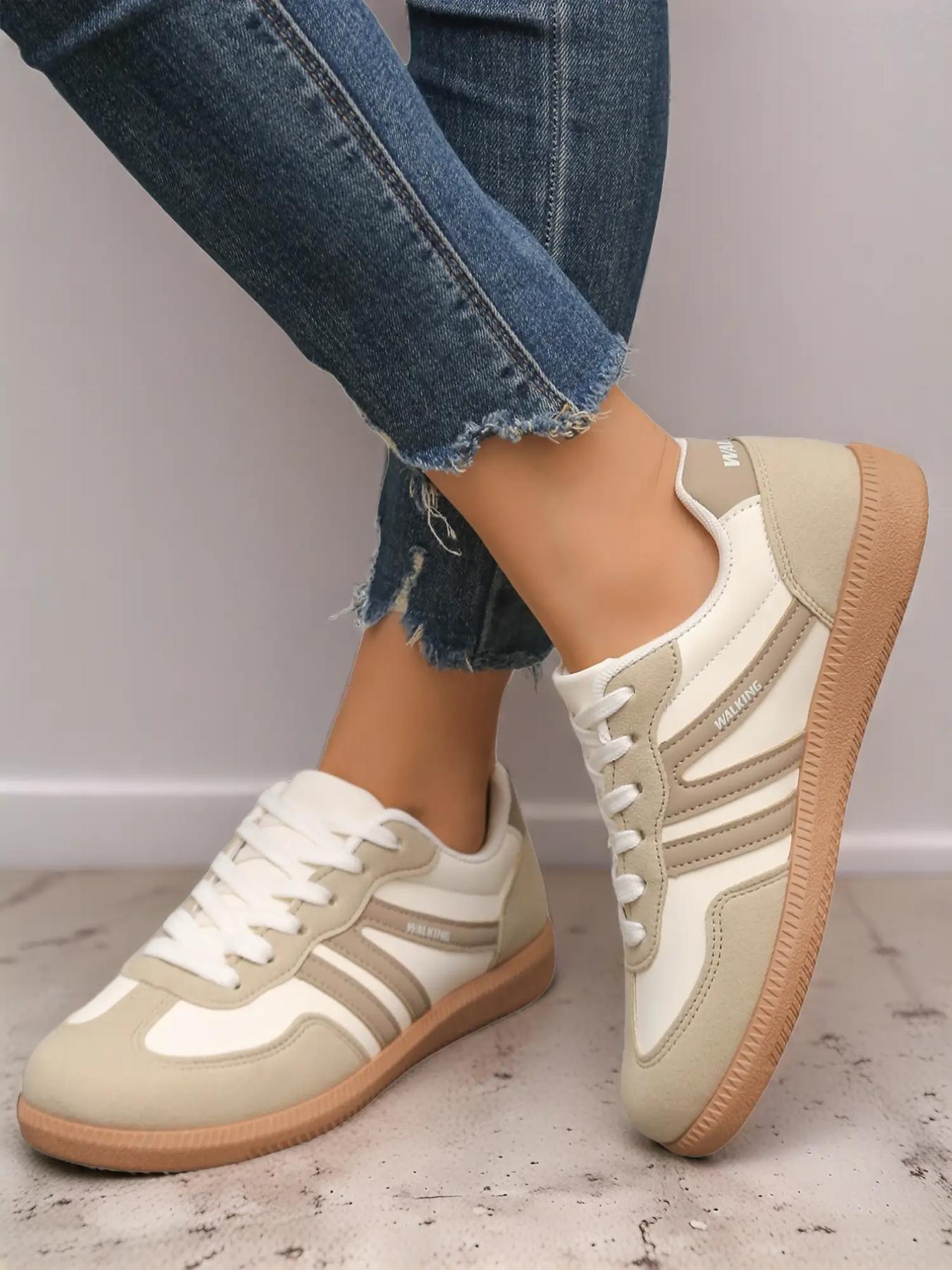 Women's Snake Leather Sneakers, Classic Casual Design, Comfortable Walking Shoes for Daily Wear & Outdoor Activities, Trendy Walking Sneaker