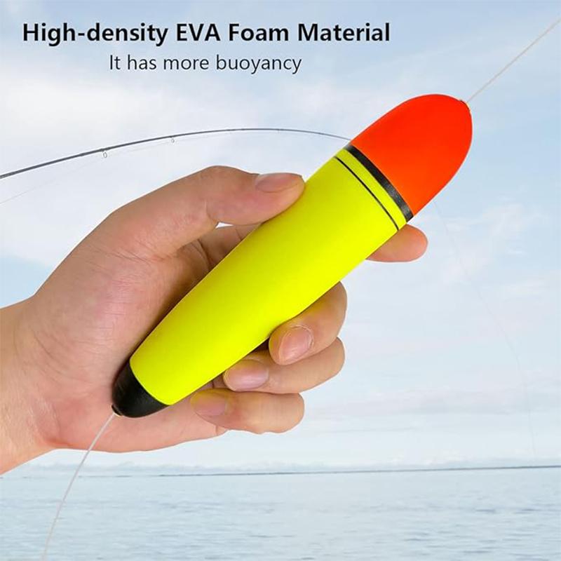 5pcs Dual Color Large Belly Floats, Sea Fishing Buoyancy Aid, Middle-Through Apo Design, Essential Angling Accessories