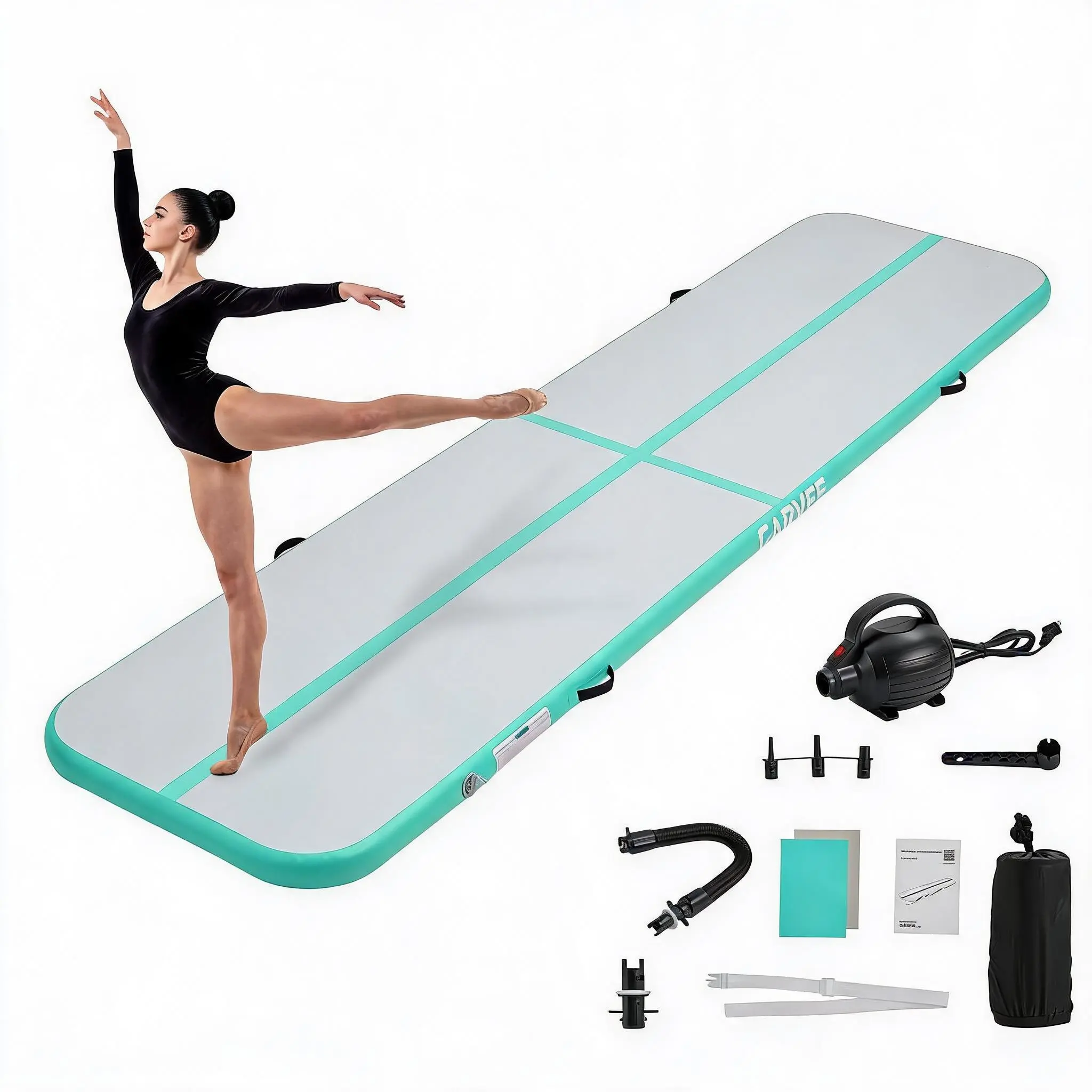 Inflatable Gymnastics Tumbling Mat – Training Air Track with Pump